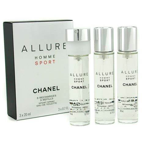 chanel allure recharge refill|chanel allure homme sport travel.